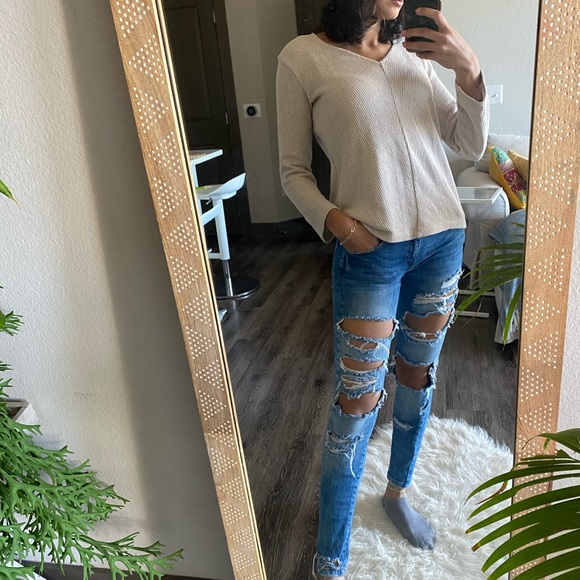 ZARA SUPER RIPPED PANTS - Picture 2 of 4